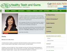 Tablet Screenshot of healthyteethandgumsinsantamaria.com